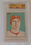 2009 Topps 206 #116B Chase Utley SP Baseball Card Variant Phillies BGS GRADED 9.5 GEM MINT