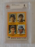 Key Vintage 1978 Topps Baseball Rookie Card #707 Molitor Trammell HOF Beckett GRADED 6 EX-MT