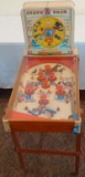 Vintage 1947 Superior Games Pinball Machine Stand State Fair Cohn Strength Tester Toy For Repair