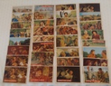 32 Vintage 1956 Topps Davy Crockett Non Sport Card Lot Orange Green Back