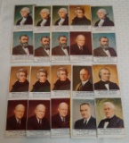 Vintage1960s  Uncut U.S. Presidents Panel Card Lot Washington Grant Eisenhower