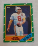 Key Vintage 1986 Topps NFL Football #374 Steve Young Rookie Card RC HOF