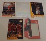 5 Chicago Bulls Michael Jordan NBA Basketball Card Lot Inserts UD3 Hologram