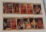 11 Vintage 1987-88 Fleer NBA Basketball Card Lot Bird Dr J Erving Olajuwon Stars 2nd Year