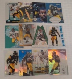 12 Pittsburgh Steelers NFL Football Insert Card Lot