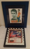 2 Framed Jeff Gordan NASCAR Lot LE Authentic Race Tire COA Print