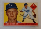 Vinatge 1955 Topps Baseball Card #92 Dodgers Don Zimmer