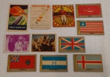 Vintage 1950s Non Sport Card Lot Army Flags Hopalong Cassidy Circus Space