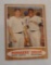 Vintage 1962 Topps Baseball Card #18 Combo Manager's Dream Willie Mays Mickey Mantle HOF
