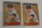 2 Vintage 1967 Topps Baseball Card Lot Pair #5 Whitey Ford Yankees HOF