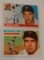 2 Vintage 1956 Topps Baseball Card Pair #148 Al Dark NRMT & #127 Dale Long VG
