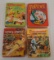 4 Vintage Big Little Book Lot Popeye Mickey Mouse Lone Ranger Space Ghost