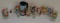 Vintage Glass Plastic Cup Mug Lot Shot Glass Advertising Snoopy Peanuts Smurfs Walt Disney World