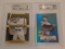 2 Joe DiMaggio Yankees BGS GRADED Card Lot 8.5 9 MINT 2007 E Topps Promo 2002 Upper Deck