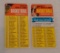 2 Vintage 1970-71 Topps NBA Basketball Card Lot Tall Boys Unmarked Checklist #24 & #101