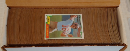 Vintage 1981 Topps NFL Football Complete Set w/ #216 Joe Montana Rookie Card RC 49ers