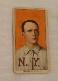 Vintage T206 Baseball Tobacco Card Pre War Piedmont Back Fred Tenney New York