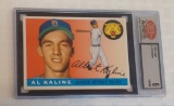 Vintage 1955 Topps Baseball Card #4 Al Kaline Tigers HOF SCD GRADED 6 EX-MT
