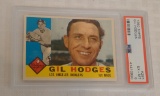 Vintage 1960 Topps Baseball Card #295 Gil Hodges Dodgers HOF PSA GRADED 6 EX-MT