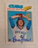 2001 Topps Archives Baseball Card Autographed Signed Insert Bruce Sutter Cubs HOF