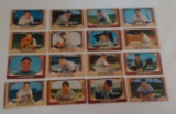 16 Different Vintage 1955 Bowman Baseball Card Lot Minoso Hoak Boyer Couple Trimmed
