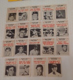 19 Different Vintage 1961 Nu Card Baseball Scoops Card Lot Musial Maris Kaline Campy Banks Gehrig
