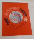 Vintage 1965 Minnesota Twins Killebrew Yearbook Overall Nice Condition MLB Baseball