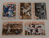 Complete Sub Set Vintage 1964 Topps World Series #136 137 138 139 140 Dodgers Yankees Koufax