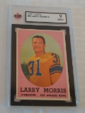 Vintage 1958 Topps NFL Football High Grade Card KSA GRADED 9 MINT #50 Larry Morris Rams