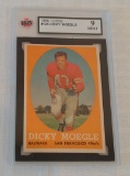 Vintage 1958 Topps NFL Football High Grade Card KSA GRADED 9 MINT #124 Dicky Moegle 49ers