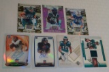 7 NFL Football Insert Card Lot Relic Jersey Autographed Signed Prizm #'d Rookies Eagles Maclin Avant