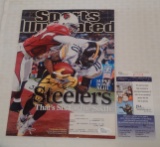 Santonio Holmes Steelers Autographed Signed Sports Illustrated Magazine SI SB MVP Inscription JSA