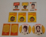 Vintage Baseball Insert Card Lot Oddball Disc Tops 1960s 1970s Aaron Gibson Rose Banks Yaz Embossed