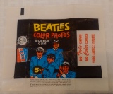 Very Rare 1960s Topps Beatles Card Wax Pack Wrapper Black Music Non Sport