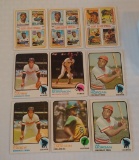 Vintage 1973 1974 Topps Baseball Star HOF Card Lot Reggie Aaron Carew Brooks Morgan