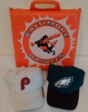 Vintage Baltimore Orioles Stadium Seat Eagles Phillies Hat Cap Lot New NWT
