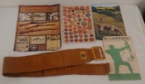Misc Hunting Collectibles Lot 1983 Winchester Firearms Catalog Ideal Cloth Ammo Belt PA Game News