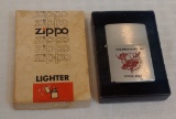 Vintage Zippo Windproof Genuine Lighter Loyal Order Of Moose Chambersburg PA Logo w/ Original Box