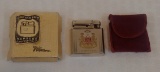 Early Ibelo Monopol Cigarette Lighter Hamburg Lions Logo Jungfernstieg 38 w/ Original Box & Case