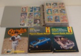 Misc Lot Baseball Card Album Approx 1,000 Cards 1980s Few Stars Orioles Haynes Repair Manuals