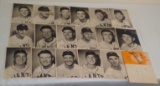 Rare Vintage 1949 NY Giants 7x9 Card Photo Complete Set w/ Envelope MLB Baseball Team Issue Nice