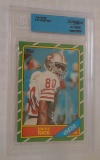Vintage 1986 Topps NFL Football #161 Rookie Card Jerry Rice RC 49ers BGS Slabbed Authentic Altered