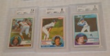 All 3 Key Vintage 1983 Topps Baseball Rookie Card Lot RC Gwynn Boggs Sandberg 7 7.5 8 NRMT