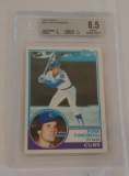 Key Vintage 1983 Topps Baseball Rookie Card #83 Ryne Sandberg Cubs HOF RC PSA GRADED 8.5 NRMT MINT+