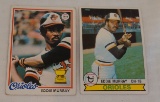 Key Vintage 1978 1979 Topps Baseball Rookie 2nd Year Card Lot Eddie Murray Orioles HOF Card Lot RC
