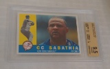 2009 Topps Heritage #479 SP C.C. Sabathia Yankees BGS GRADED 9.5 GEM MINT