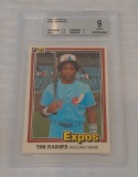Key Vintage 1981 Donruss Baseball Rookie Card RC #538 Tim Rock Raines Expos BGS GRADED 9 MINT HOF