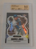 2007 Finest Baseball Card Black Refractor #3 Chipper Jones Braves Insert Braves BGS GRADED 9.5 GEM