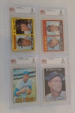 4 Different Vintage 1967 Topps MLB Baseball Beckett GRADED Card Lot All 5 EX Rookies Jenkins Adcock