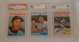 3 Beckett PSA GRADED Vintage Card Lot Alston Aparicio Lou Gehrig EX+